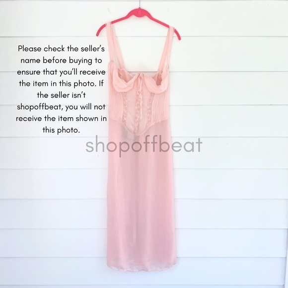 NEW House of CB Syrah Dress Soft Peach Large - Picture 13 of 17